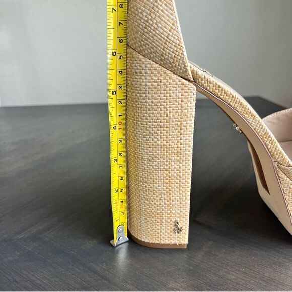 SAM EDELMAN Kori Platform Peep Toe Heels in Beechwood Size 11 NEW - Picture 12 of 17